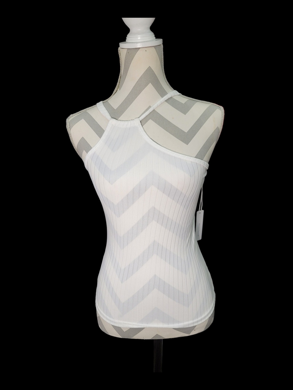 Six Fifty White One Shoulder Tank Top Size Sml NWT